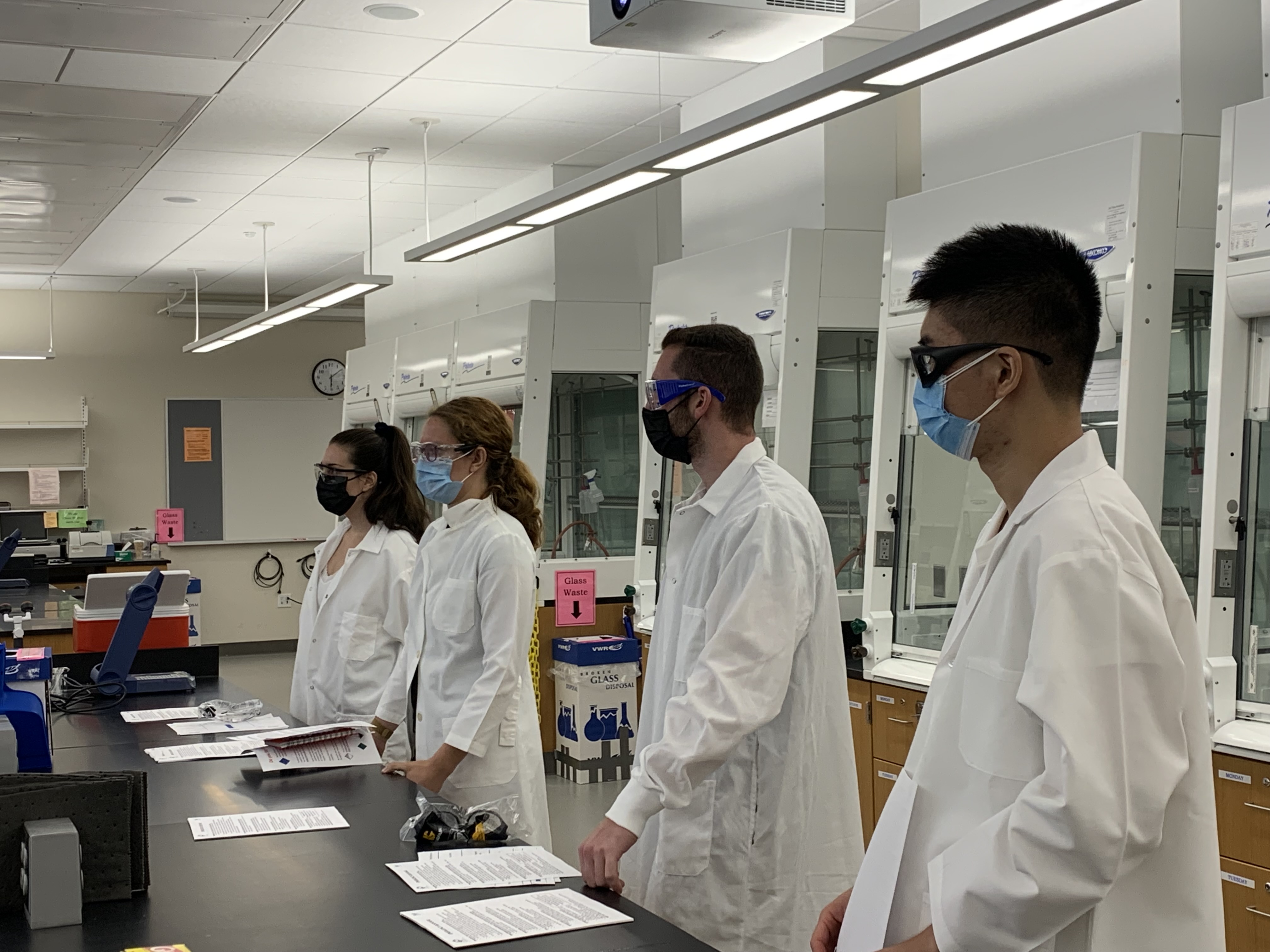 First-Year Grad Students at the Emergency Response Protocol Station