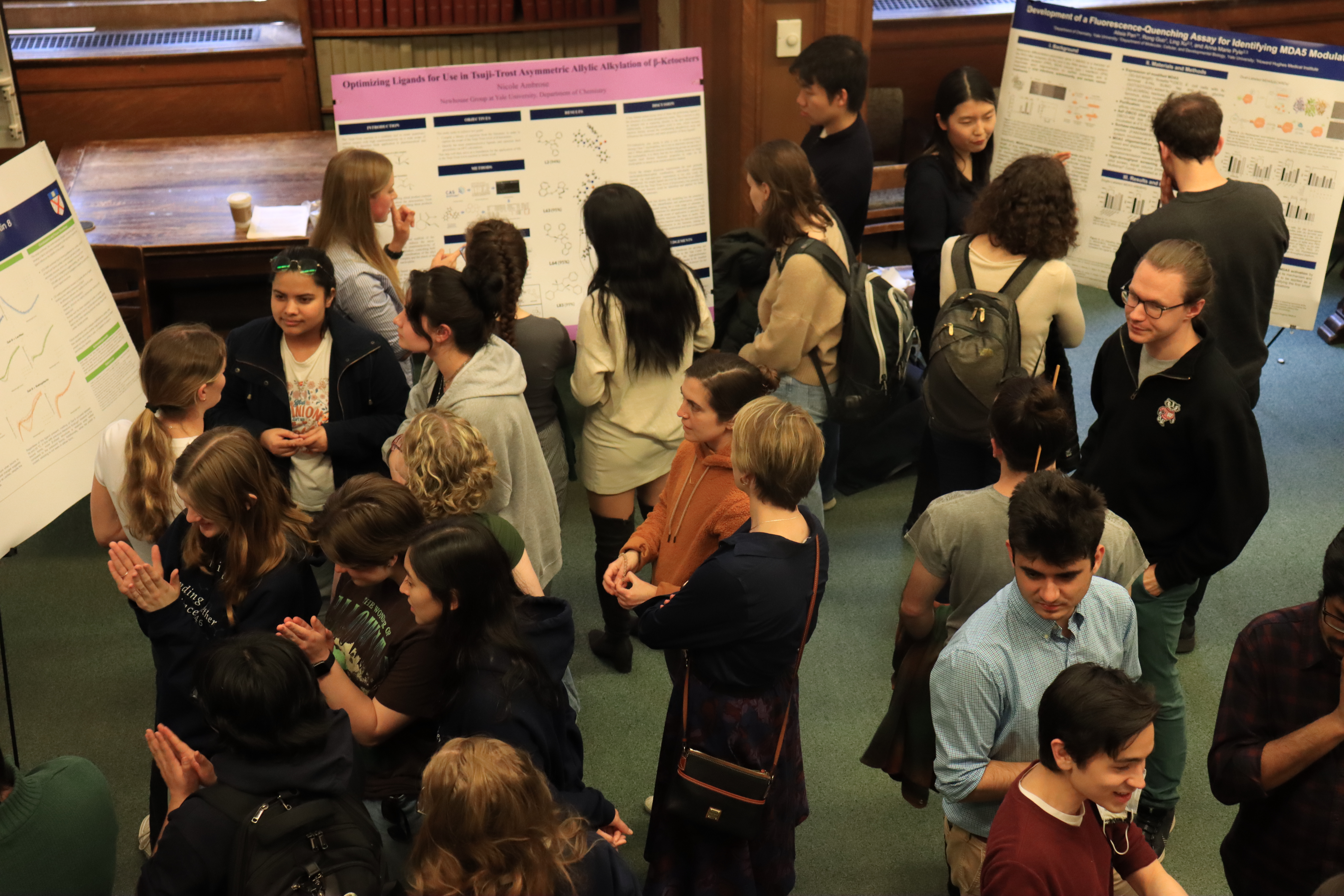 library room people and posters