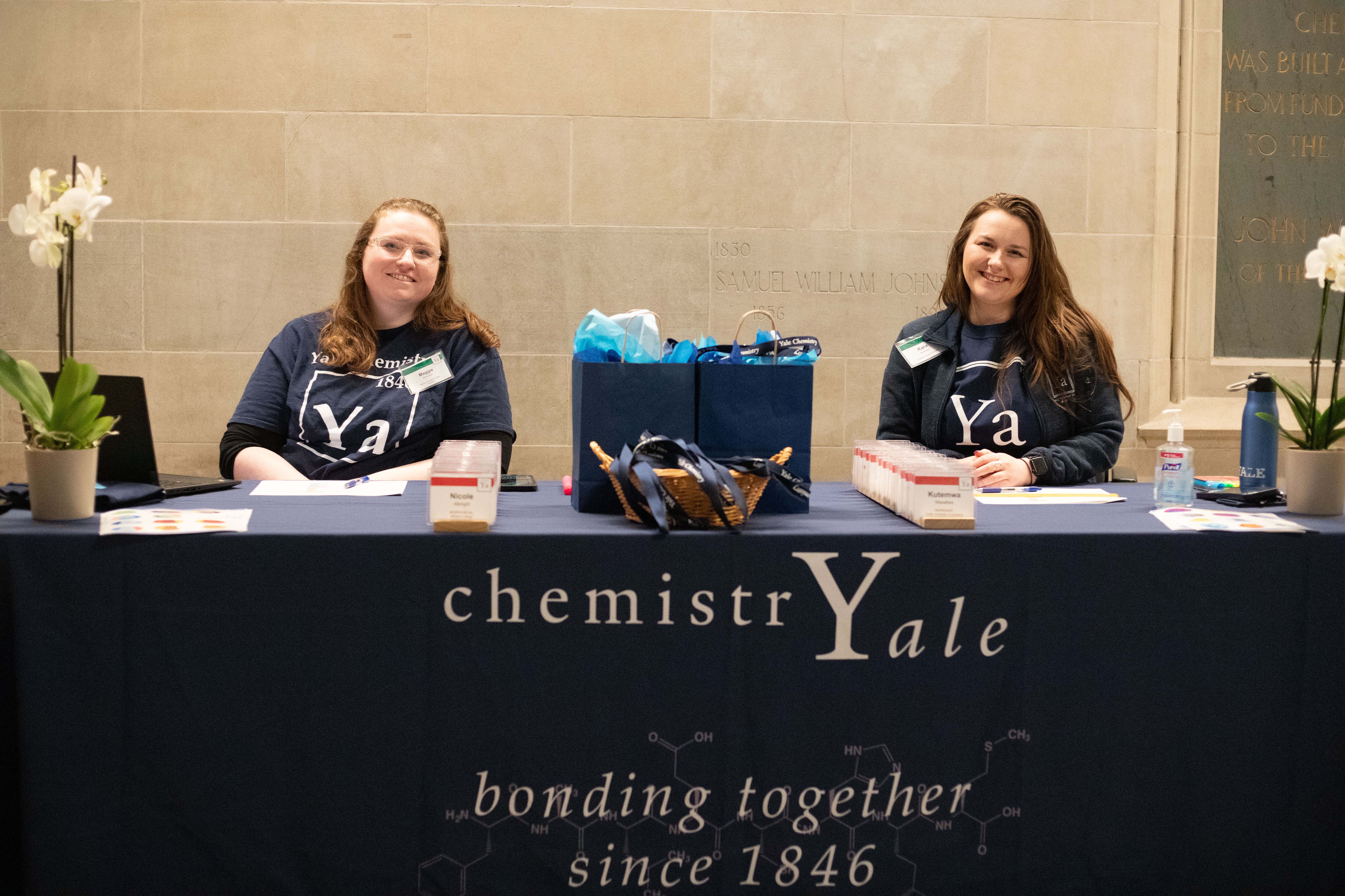 registration table and staff