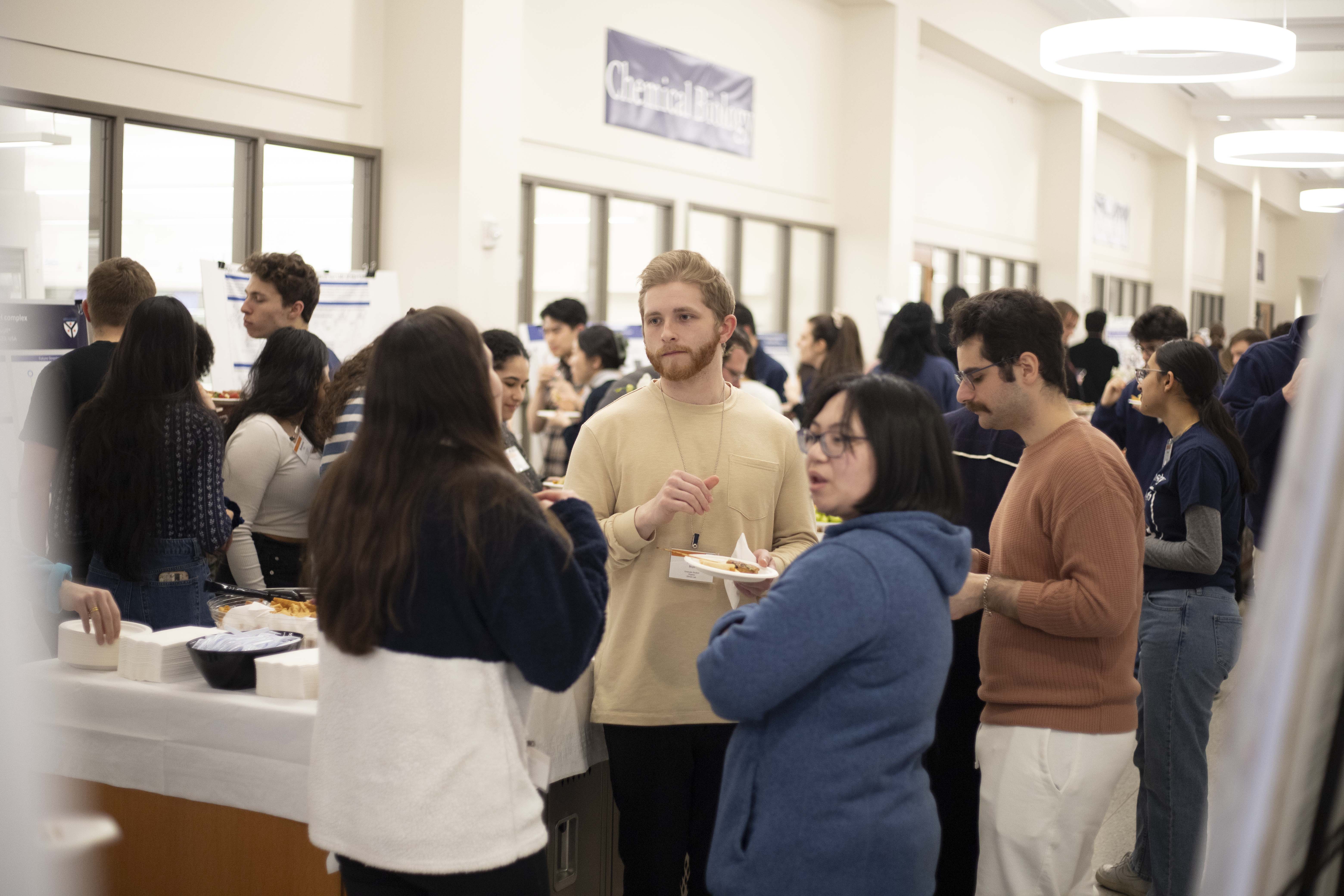 students in poster session
