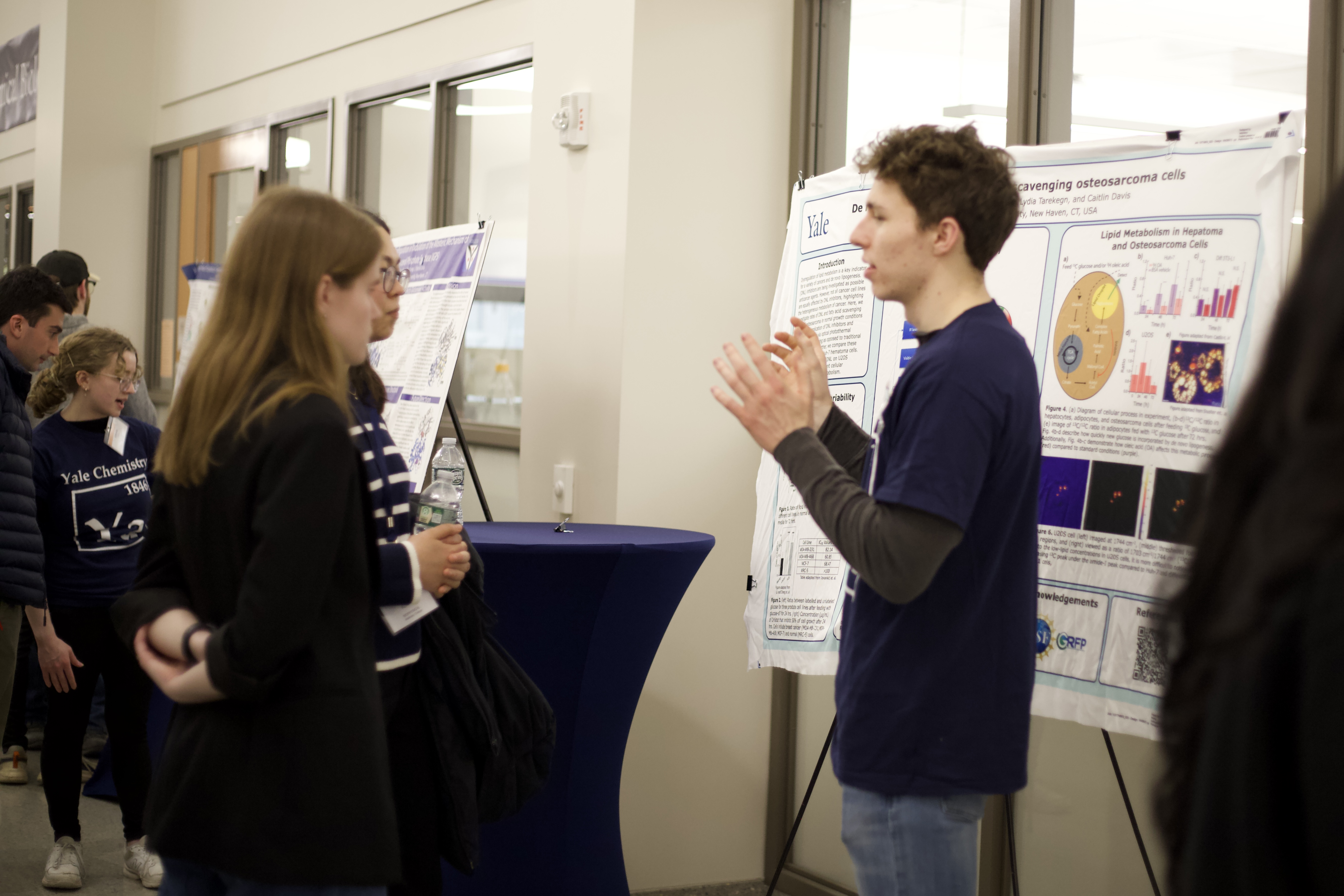 students in poster session