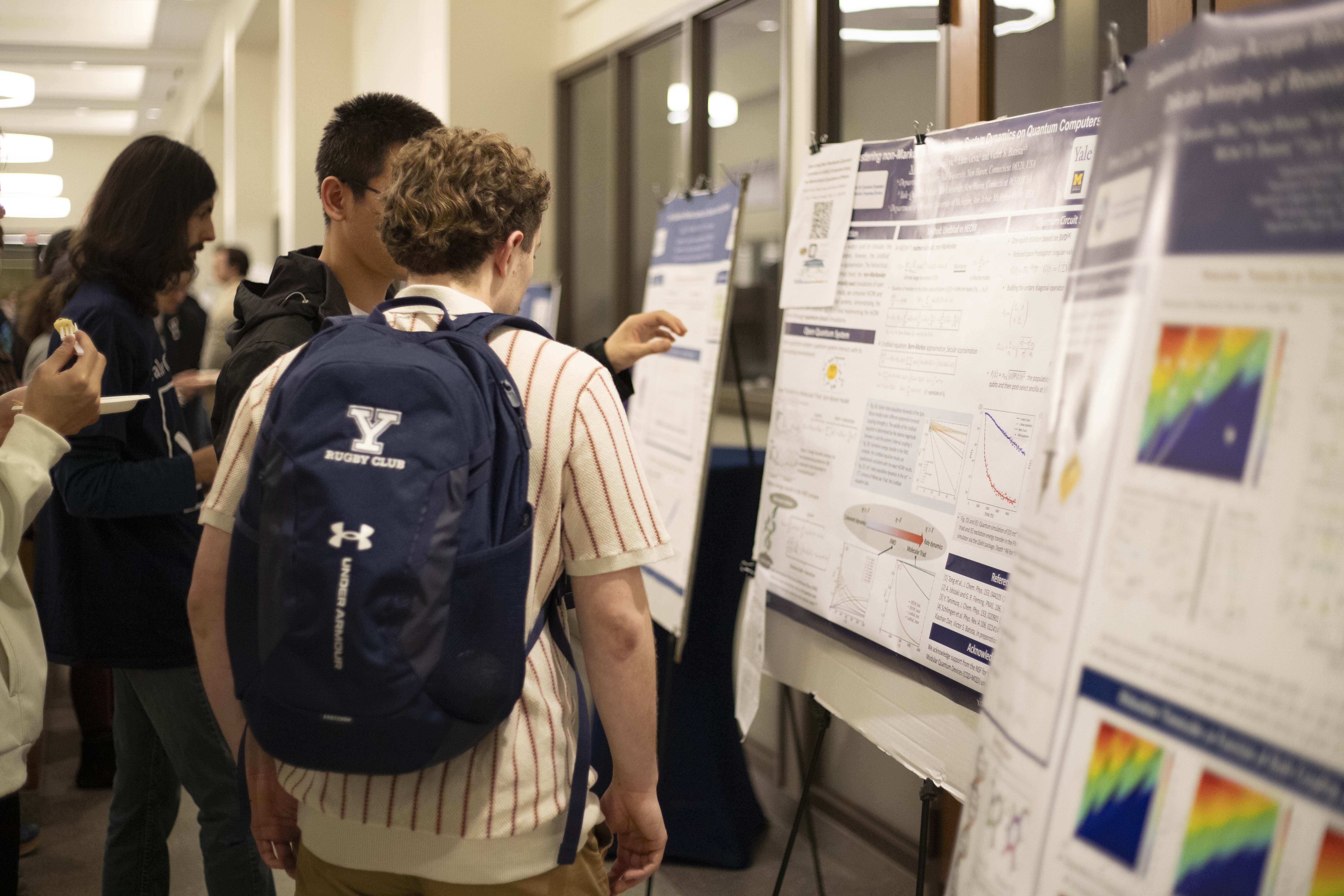 students in poster session