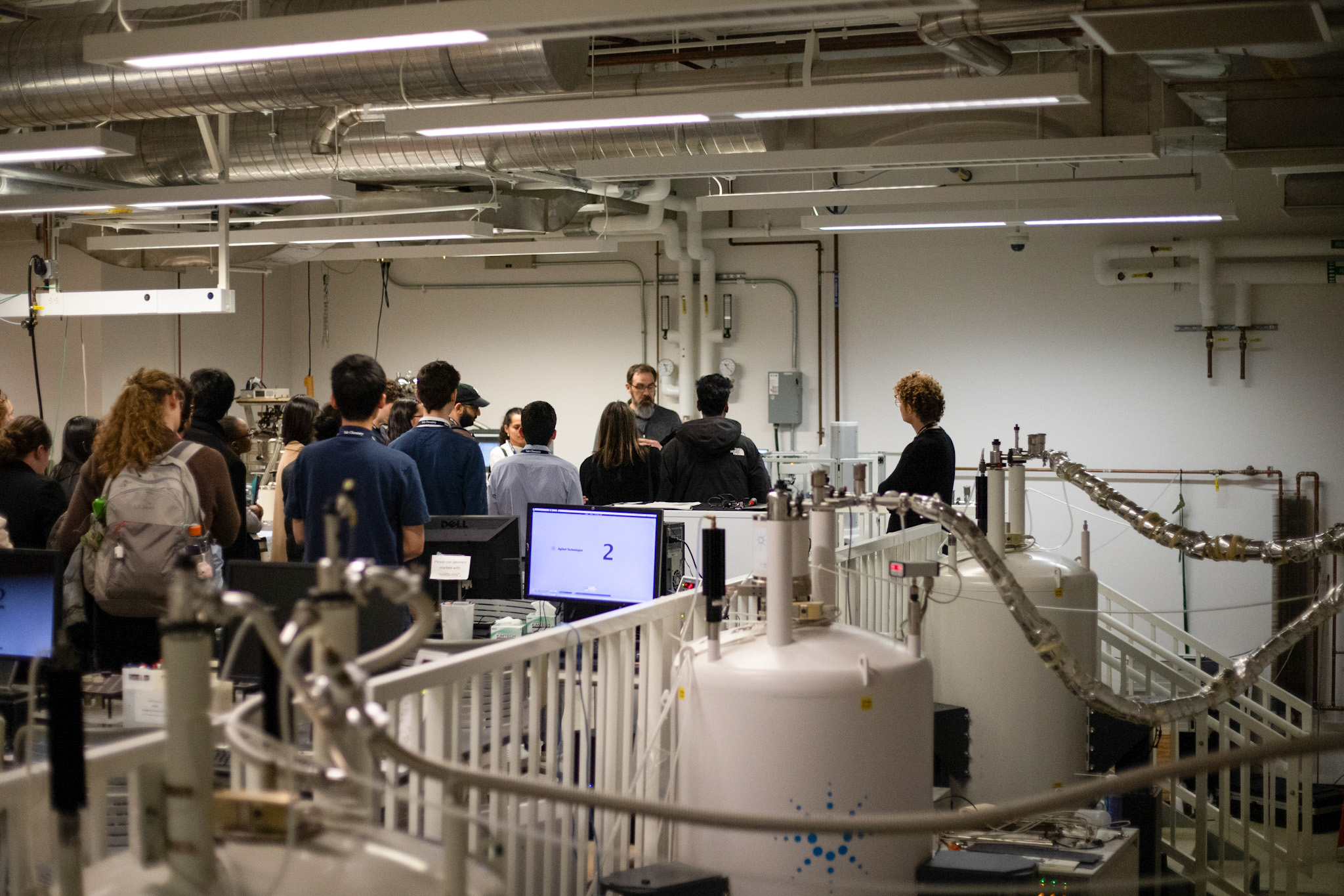 people touring instrumentation center