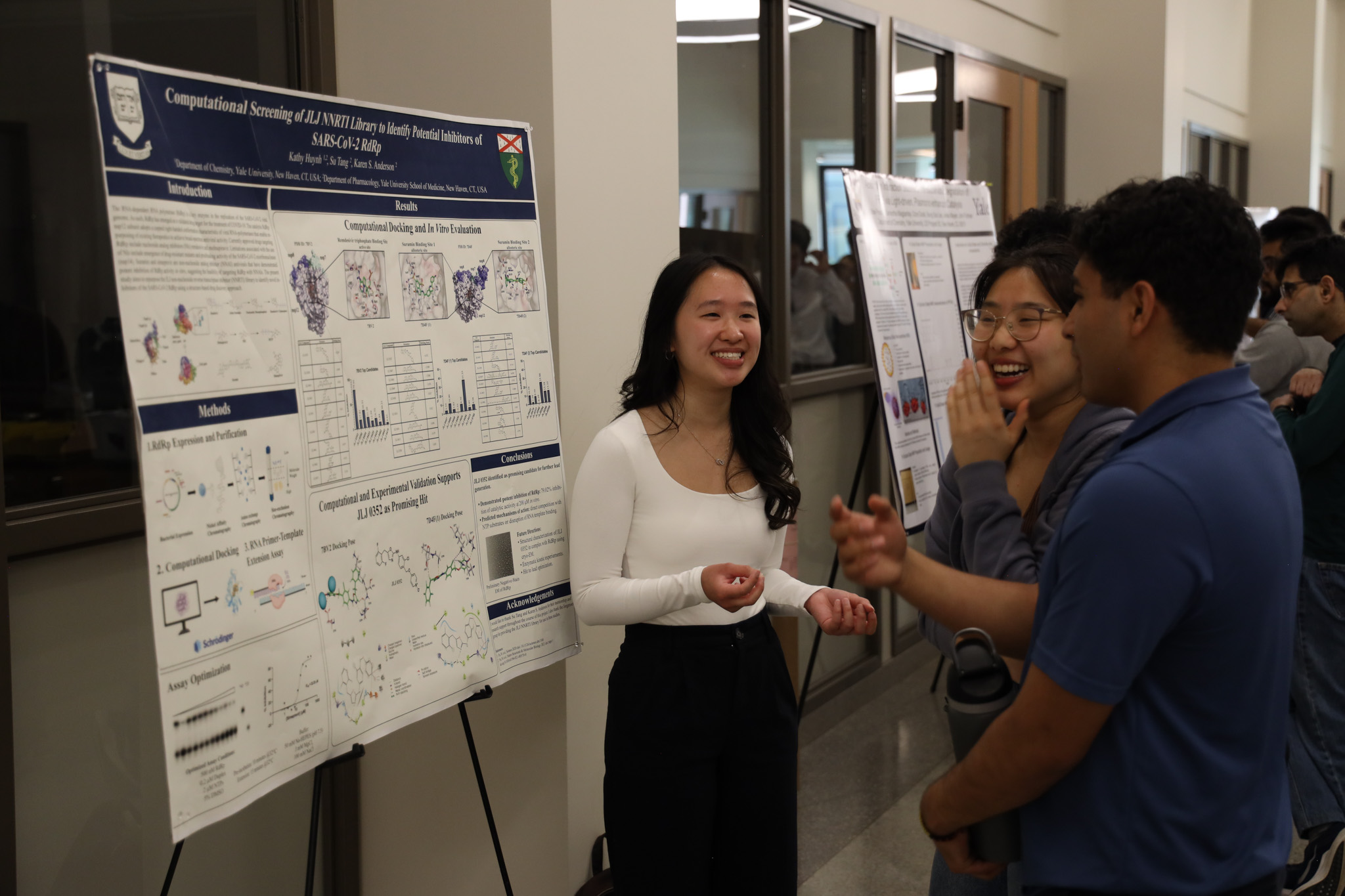 students at poster session