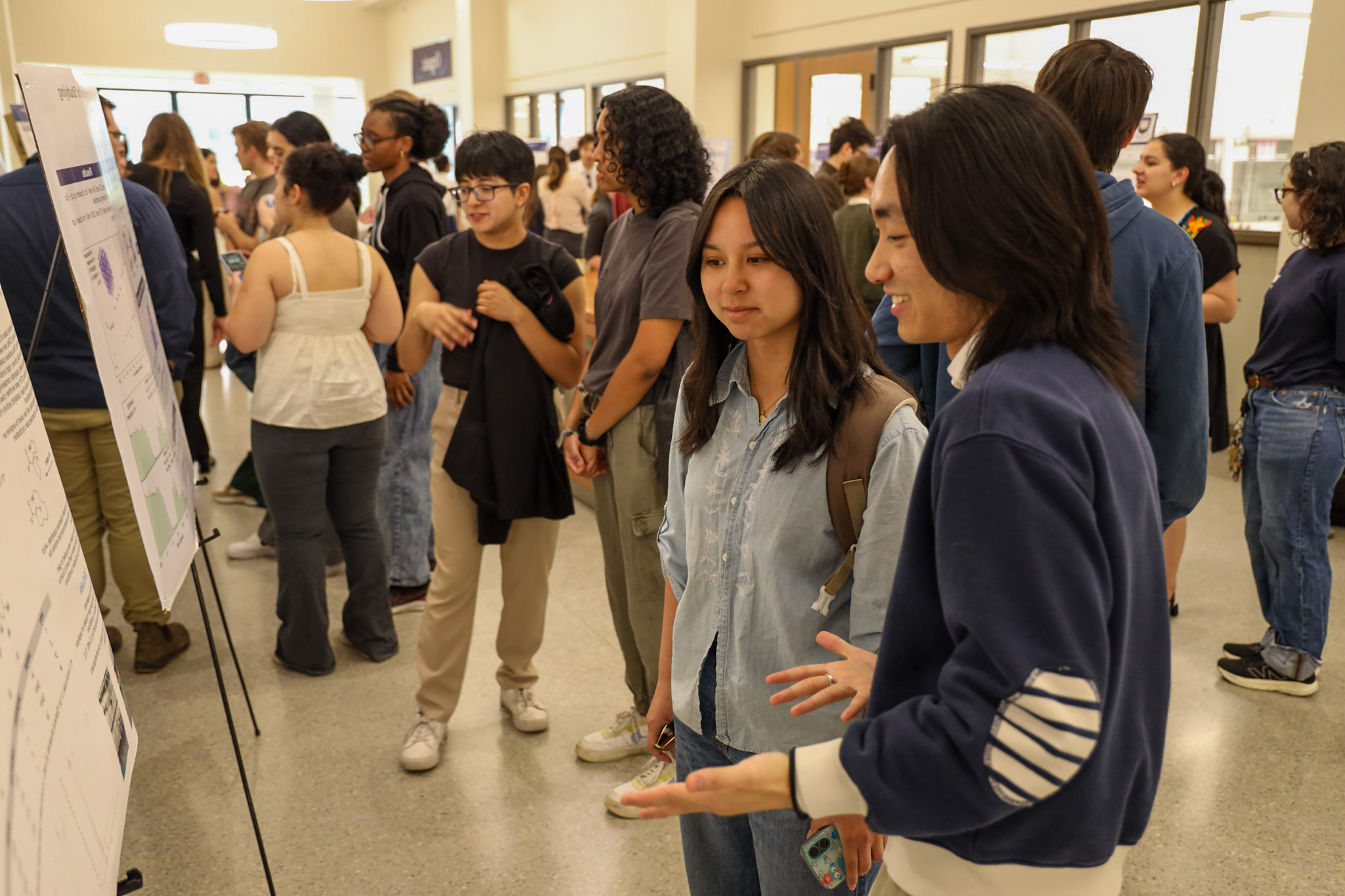 students at poster session