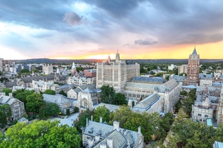 Aerial view of campus