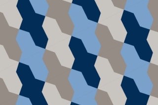 colored shapes in a pattern