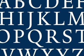 typeface of letters