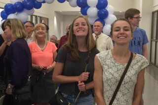 women smiling