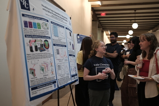 poster session in big hallway