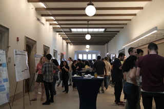 poster session in big hallway