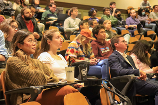 crowd in auditorium