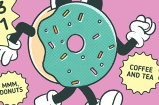 cartoon donut