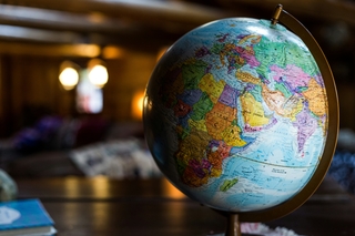 globe on desk