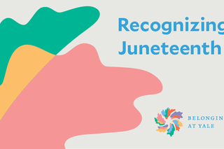 colorful splotches and text