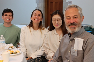 students with professor