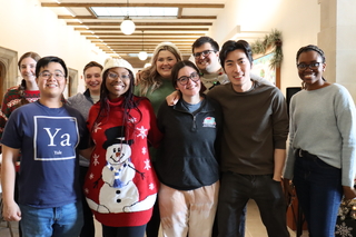 group of students posing for photo