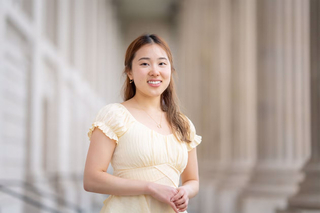 person in yellow dress