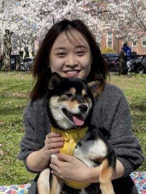 person with dog