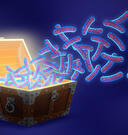 Illustration microbes flying out of treasure chest