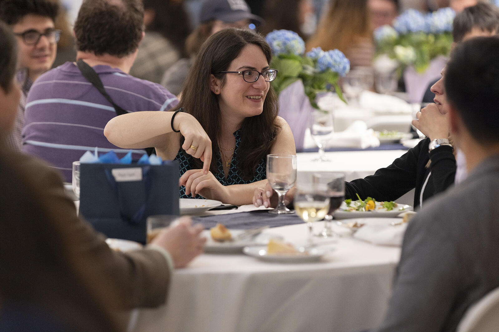 lady at table